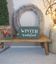 Load image into Gallery viewer, Winter Wonderland wooden sign
