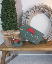 Load image into Gallery viewer, Large Wooden Christmas Tag

