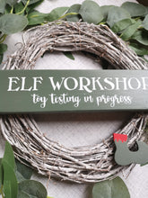 Load image into Gallery viewer, Elf Workshop wooden sign
