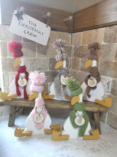 Load image into Gallery viewer, The Christmas Crew, wooden duck, can be personalised
