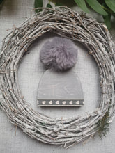 Load image into Gallery viewer, Wooden Hat with pom pom - can be personalised
