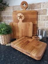 Load image into Gallery viewer, Oak - Solid Wood Star Chopping Boards
