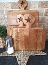 Load image into Gallery viewer, Oak - Solid Wood Star Chopping Boards
