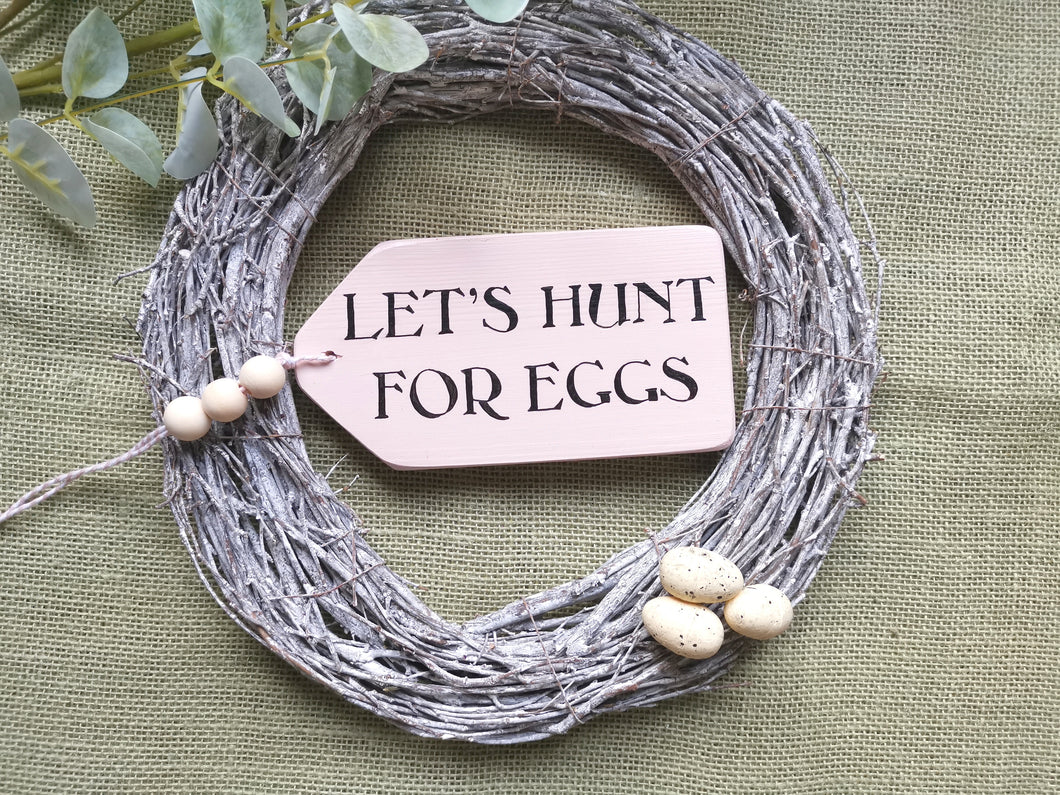 Large Wooden Hanging Tag