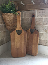 Load image into Gallery viewer, Oak - Solid Wood Heart Chopping Boards

