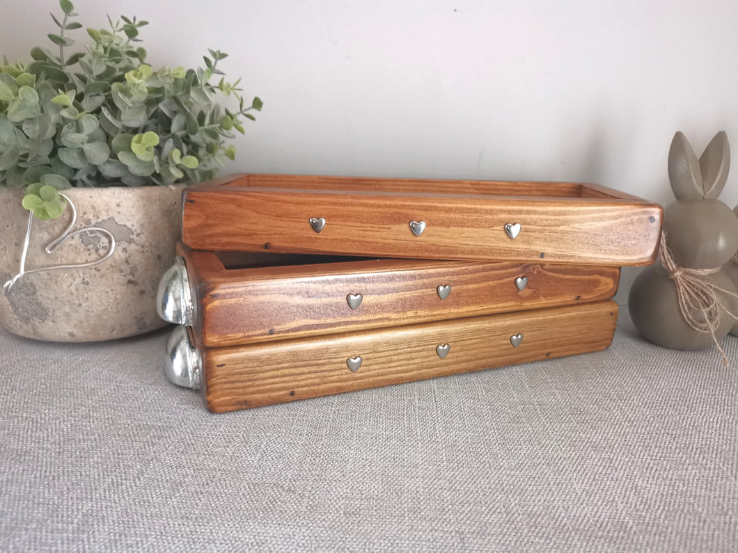 Low Shallow Wooden tray , table centerpiece