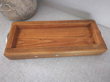 Load image into Gallery viewer, Low Shallow Wooden tray , table centerpiece
