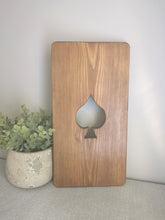 Load image into Gallery viewer, Wooden panels with playing card designs
