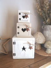 Load image into Gallery viewer, Wooden storage cubes
