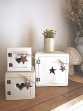 Load image into Gallery viewer, Wooden storage cubes
