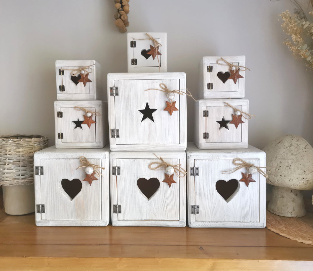 Wooden storage cubes