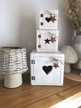 Load image into Gallery viewer, Wooden storage cubes
