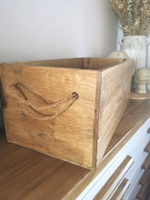 Load image into Gallery viewer, Re-purposed Wine Crates. Storage box
