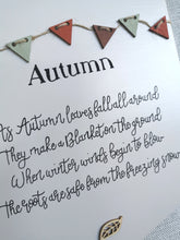 Load image into Gallery viewer, Wooden Autumn Flag sign
