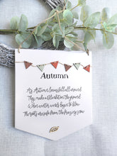 Load image into Gallery viewer, Wooden Autumn Flag sign
