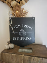 Load image into Gallery viewer, Large Wooden flag shaped signs
