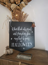 Load image into Gallery viewer, Large Wooden flag shaped signs
