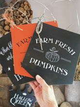 Load image into Gallery viewer, Large Wooden flag shaped signs
