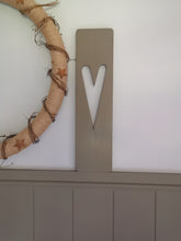Load image into Gallery viewer, Wall Art Heart, Decorative wall panel, heart wall hanging, wall art, heart decor, home interiors, rustic wooden heart panel
