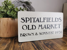 Load image into Gallery viewer, Wooden Sign - Spitalfields
