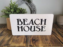 Load image into Gallery viewer, Wooden Sign - Beach House
