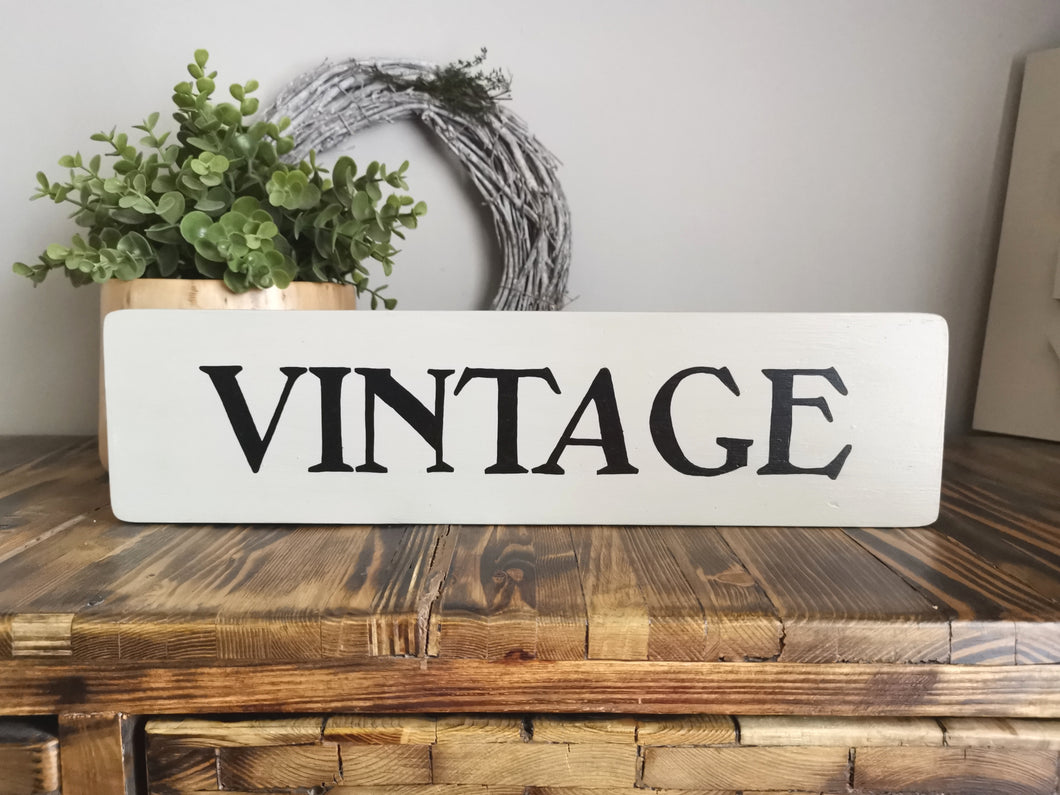 Wooden Sign - Vintage