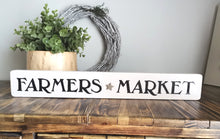 Load image into Gallery viewer, Wooden Sign - Farmers Market
