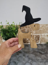 Load image into Gallery viewer, Halloween decor, Womble Dog Witch
