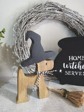 Load image into Gallery viewer, Halloween decor, Womble Dog Witch

