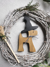 Load image into Gallery viewer, Halloween decor, Womble Dog Witch
