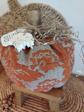 Load image into Gallery viewer, Plump Rustic Orange Pumpkin
