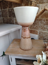 Load image into Gallery viewer, Stoneware small bowl on pedestal

