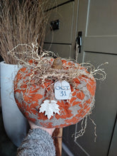 Load image into Gallery viewer, Large Rustic Orange Pumpkin
