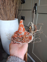 Load image into Gallery viewer, Mini Rustic Orange Witches Hat
