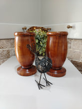Load image into Gallery viewer, Pair of Vintage Wooden Vases
