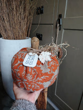 Load image into Gallery viewer, Plump Rustic Orange Pumpkin

