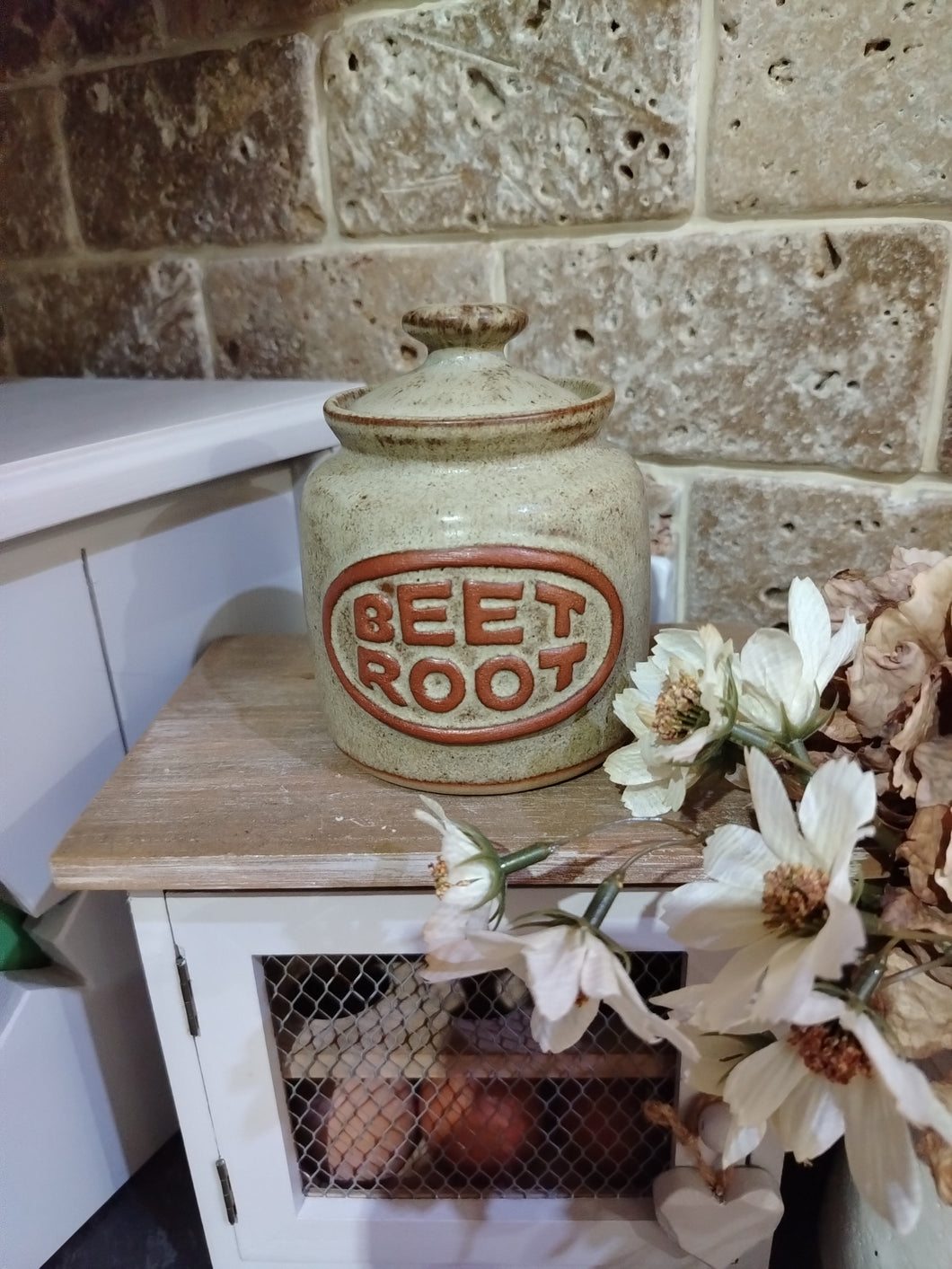 Vintage Studio Pottery Beetroot Pot