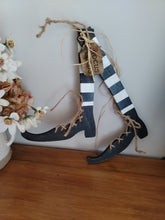 Load image into Gallery viewer, Pair of Slim Stripey witches legs with shoes
