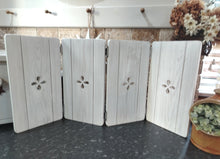 Load image into Gallery viewer, Bifold Wooden Shutters Freestanding
