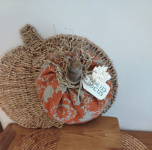 Load image into Gallery viewer, Plump Rustic Orange Pumpkin
