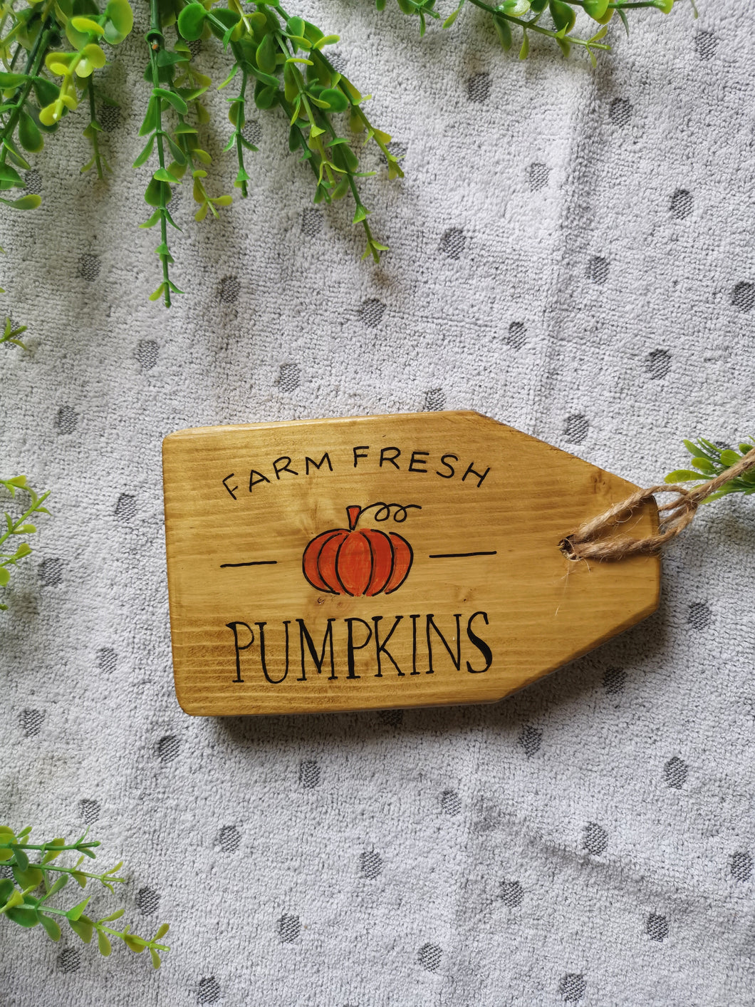 Wooden Tags - Farm Fresh Pumpkins