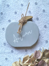 Load image into Gallery viewer, Set of Two Wooden Pumpkins - Grey
