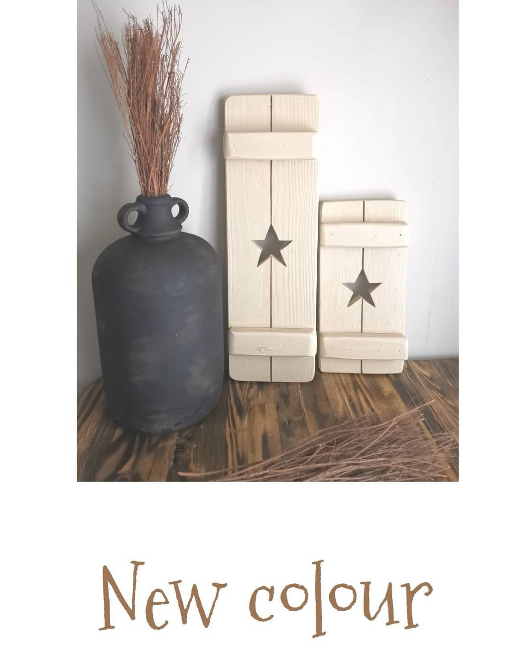 Wooden Shutters, Chunky Star, rustic home decor,