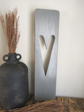 Load image into Gallery viewer, Slate Grey - Wall Art Heart panel , Decorative wall panel,
