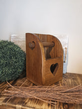 Load image into Gallery viewer, Wooden Toilet roll holder, Wall mounted,quirky loo roll, wooden rack, bathroom accessories

