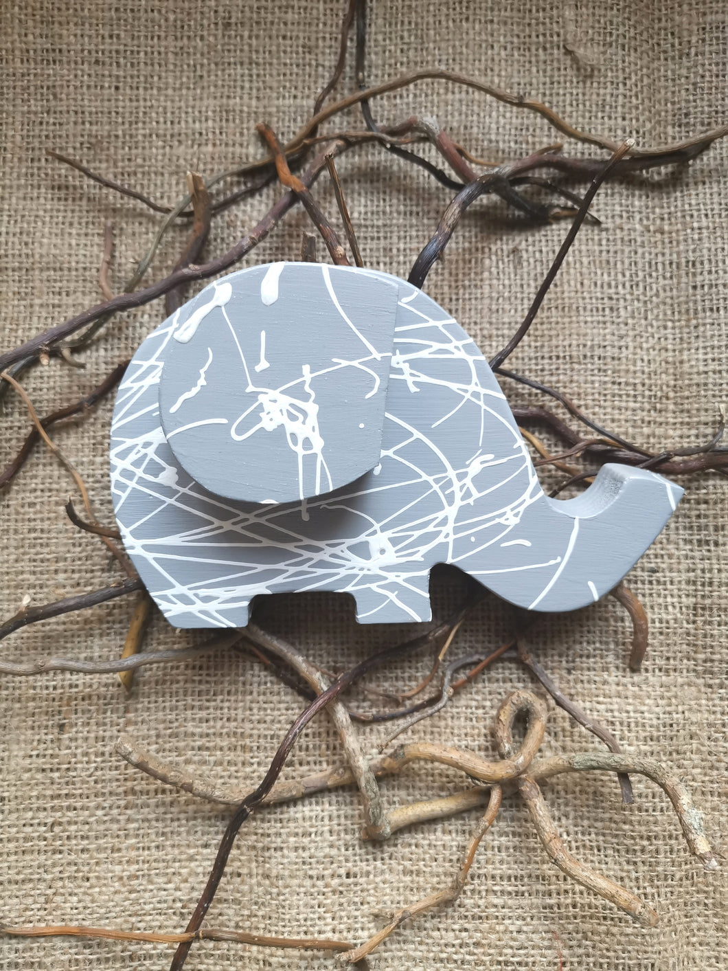 Doodle Splat wooden Elephants