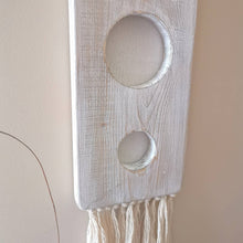 Load image into Gallery viewer, Macrame &amp; Wood Wall Hanging
