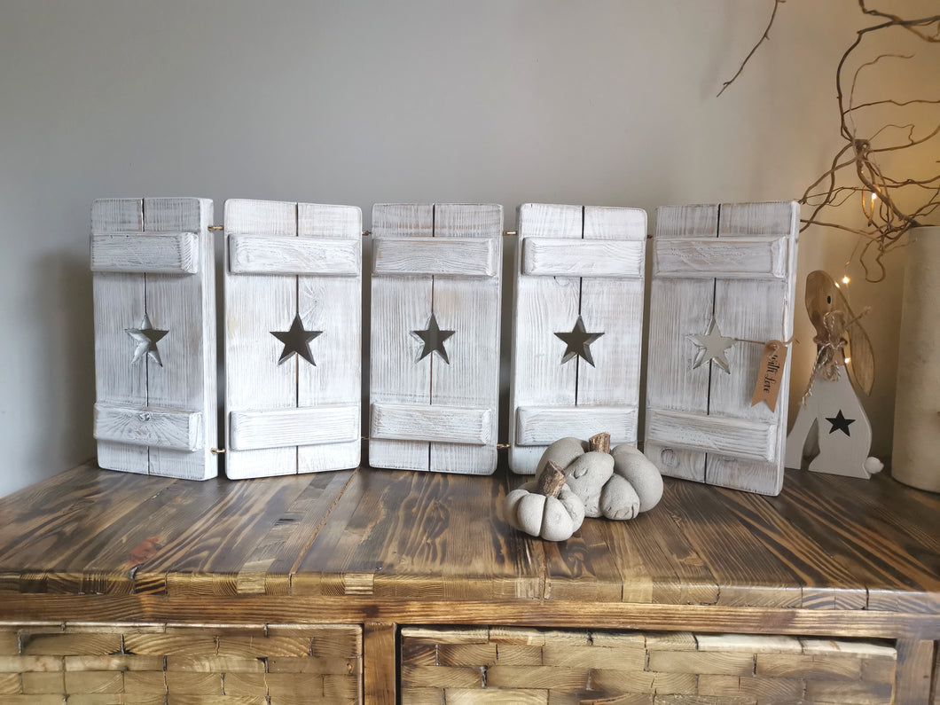 Joined Wooden Shutter Panels