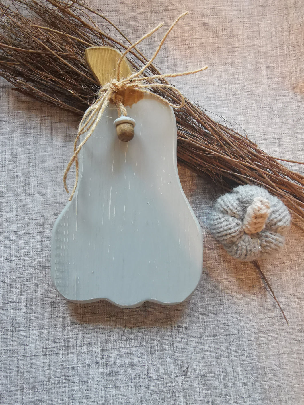 Tall Freestanding Wooden Pumpkin