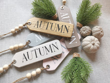 Load image into Gallery viewer, Wooden Autumn Hanging Tags
